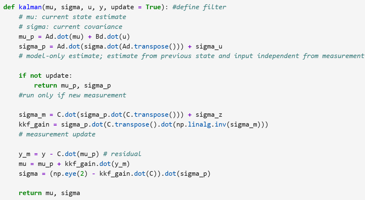 Kalman Filter Match